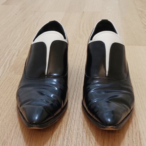 Hostpick🌞 Prada sz40 Calzature Donna brogues shoes twotone spats brogues boots - Picture 4 of 11